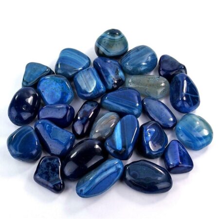 Achat Trommelsteine blau Ø 40 – 60 mm Edelsteine Heilsteine bei Wunderstein24