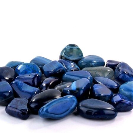 Achat Trommelsteine blau Ø 40 – 60 mm Edelsteine Heilsteine bei Wunderstein24
