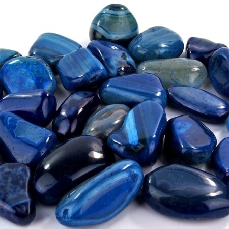 Achat Trommelsteine blau Ø 40 – 60 mm Edelsteine Heilsteine bei Wunderstein24