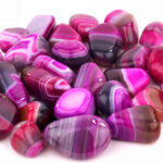 Achat Trommelsteine rosa | pink Ø 30 – 50 mm Edelsteine Heilsteine bei Wunderstein24