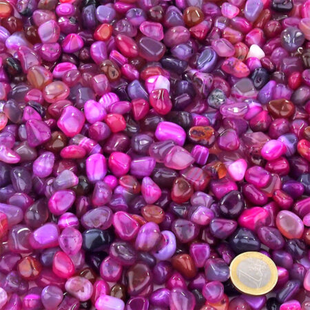 Achat Trommelsteine rosa | pink Ø 10 – 20 mm Edelsteine Heilsteine bei Wunderstein24