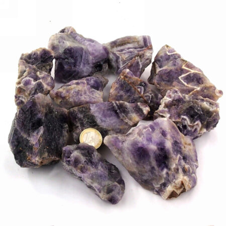 Amethyst Chevron Rohsteine Ø ca. 60 – 120 mm Edelsteine Heilsteine bei Wunderstein24