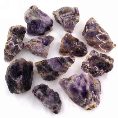 Amethyst Chevron Rohsteine Ø ca. 60 – 120 mm Edelsteine Heilsteine bei Wunderstein24