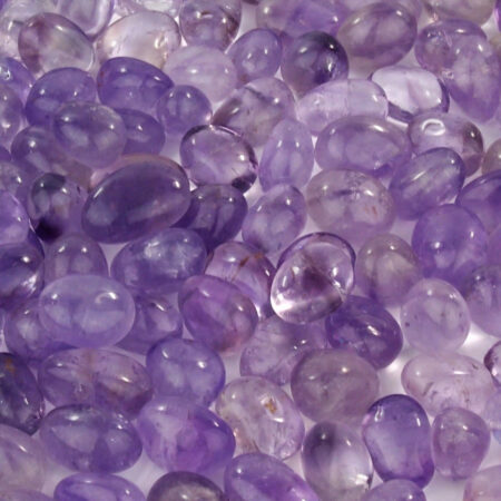 Amethyst Trommelsteine transparent handpoliert Ø ca. 25 – 35 mm Edelsteine Heilsteine bei Wunderstein24