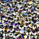 Aqua Aura Bergkristall Trommelsteine handpoliert Ø ca. 25 – 40 mm Edelsteine Heilsteine bei Wunderstein24