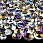 Aqua Aura Bergkristall Trommelsteine handpoliert Ø ca. 25 – 40 mm Edelsteine Heilsteine bei Wunderstein24
