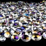Aqua Aura Bergkristall Trommelsteine handpoliert Ø ca. 25 – 40 mm Edelsteine Heilsteine bei Wunderstein24