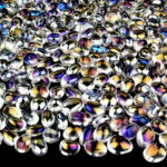 Aqua Aura Bergkristall Trommelsteine handpoliert Ø ca. 25 – 40 mm Edelsteine Heilsteine bei Wunderstein24