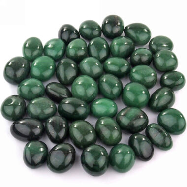 Aventurin Trommelsteine grün handpoliert Ø ca. 25 – 30 mm Edelsteine Heilsteine bei Wunderstein24