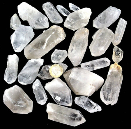 Bergkristall Spitzen natur Länge ca. 40 – 80 mm Edelsteine Heilsteine bei Wunderstein24