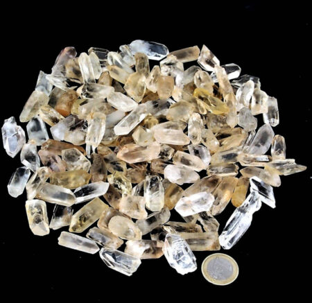 Bergkristall-Spitzen Madagaskar natur Länge ca. 15 – 50 mm Edelsteine Heilsteine bei Wunderstein24