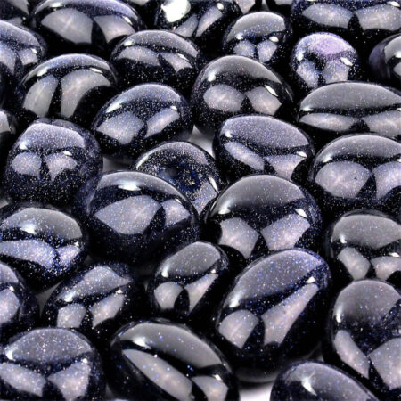 Blaufluss Trommelsteine handpoliert Ø ca. 26 – 40 mm Edelsteine Heilsteine bei Wunderstein24