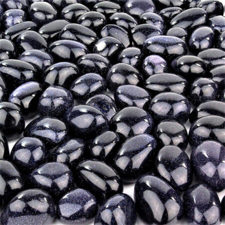 Blaufluss Trommelsteine handpoliert Ø ca. 26 – 40 mm Edelsteine Heilsteine bei Wunderstein24