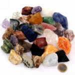 bunte Schätze aus aller Welt Rohsteine Mischung Ø ca. 30 – 60 mm Edelsteine Heilsteine bei Wunderstein24