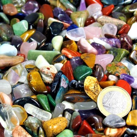 Bunter Trommelstein-Mix Mischung aus aller Welt Ø ca. 10 – 20 mm Edelsteine Heilsteine bei Wunderstein24