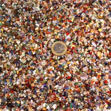 Bunter Trommelstein-Mix Mischung aus aller Welt Ø ca. 3 – 6 mm Edelsteine Heilsteine bei Wunderstein24
