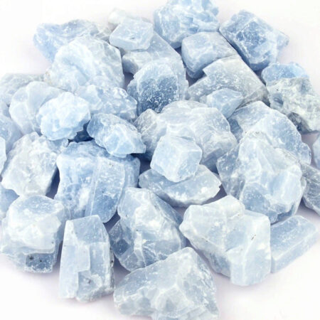 Calcit Rohsteine hellblau Ø ca. 20 – 50 mm Edelsteine Heilsteine bei Wunderstein24