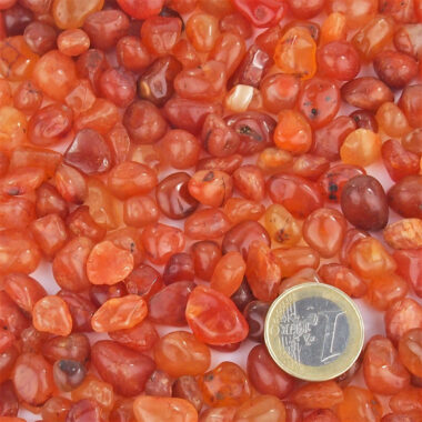 Carneol | Karneol Trommelsteine Ø ca. 8 – 12 mm Edelsteine Heilsteine bei Wunderstein24