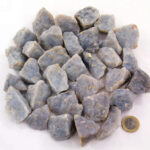 Chalcedon Rohsteine blau Ø ca. 30 – 50 mm Edelsteine Heilsteine bei Wunderstein24
