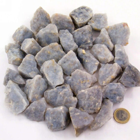 Chalcedon Rohsteine blau Ø ca. 30 – 50 mm Edelsteine Heilsteine bei Wunderstein24