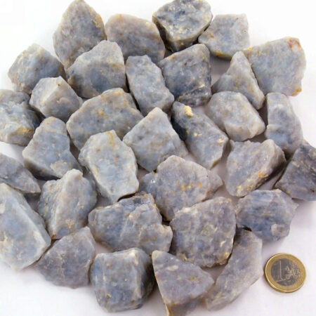 Chalcedon Rohsteine blau Ø ca. 30 – 50 mm Edelsteine Heilsteine bei Wunderstein24