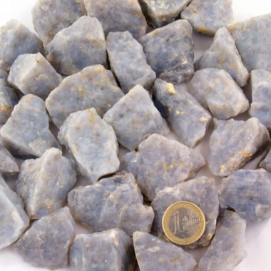 Chalcedon Rohsteine blau Ø ca. 30 – 50 mm Edelsteine Heilsteine bei Wunderstein24