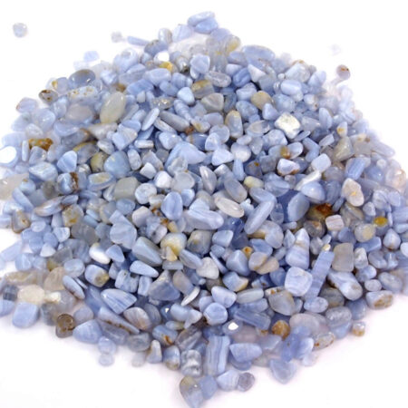 Chalcedon Trommelsteine blau Ø ca. 8 – 12 mm Edelsteine Heilsteine bei Wunderstein24