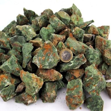 Chrysopras Rohsteine Ø ca. 30 – 50 mm Edelsteine Heilsteine bei Wunderstein24