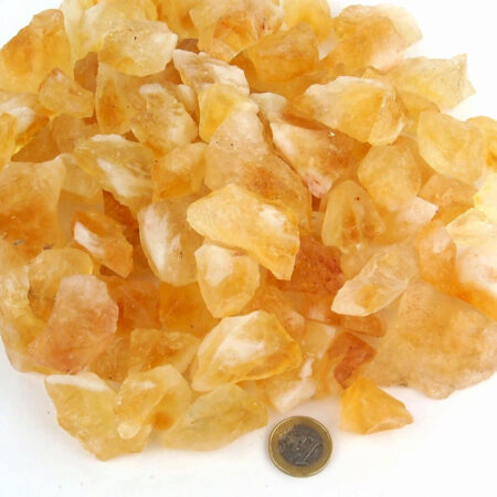 Citrin Maraba Rohsteine Ø ca. 30 – 50 mm Edelsteine Heilsteine bei Wunderstein24