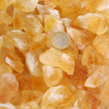 Citrin Maraba Rohsteine Ø ca. 30 – 50 mm Edelsteine Heilsteine bei Wunderstein24