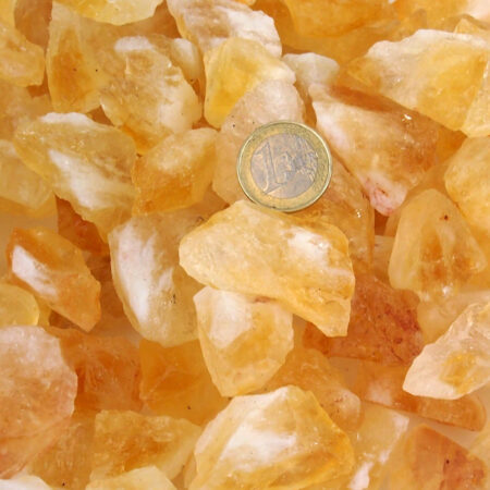 Citrin Maraba Rohsteine Ø ca. 30 – 50 mm Edelsteine Heilsteine bei Wunderstein24