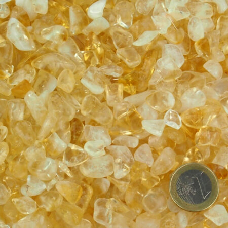 Citrin Trommelsteine Ø ca. 8 – 12 mm Edelsteine Heilsteine bei Wunderstein24