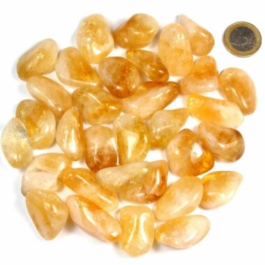 Citrin Trommelsteine Ø ca. 30 – 45 mm Edelsteine Heilsteine bei Wunderstein24