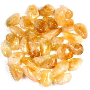 Citrin Trommelsteine Ø ca. 30 – 45 mm Edelsteine Heilsteine bei Wunderstein24
