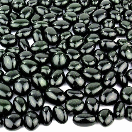 Grünfluss Trommelsteine handpoliert Ø ca. 25 – 40 mm Edelsteine Heilsteine bei Wunderstein24