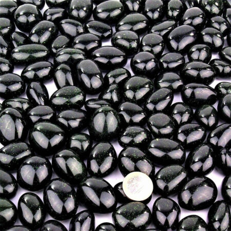 Grünfluss Trommelsteine handpoliert Ø ca. 25 – 40 mm Edelsteine Heilsteine bei Wunderstein24