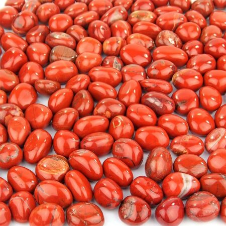 Jaspis Trommelsteine rot handpoliert Ø ca. 28 – 40 mm Edelsteine Heilsteine bei Wunderstein24