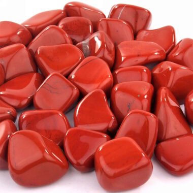 Jaspis Trommelsteine rot Ø ca. 30 – 40 mm Edelsteine Heilsteine bei Wunderstein24