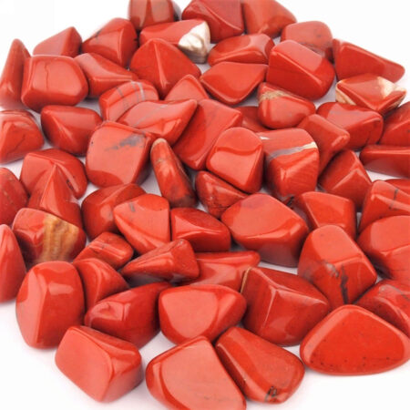 Jaspis Trommelsteine rot Ø ca. 20 – 30 mm Edelsteine Heilsteine bei Wunderstein24