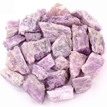 Kunzit | Spodumen Rohsteine Ø ca. 25 – 60 mm Edelsteine Heilsteine bei Wunderstein24