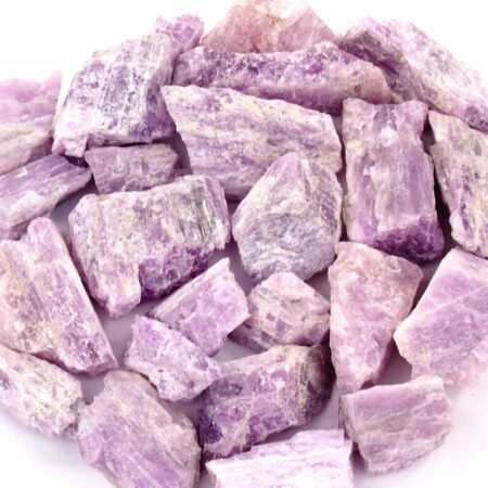 Kunzit | Spodumen Rohsteine Ø ca. 25 – 60 mm Edelsteine Heilsteine bei Wunderstein24