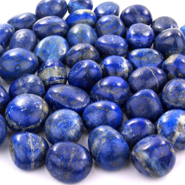 Lapislazuli Trommelsteine handpoliert Ø 25 – 30 mm Edelsteine Heilsteine bei Wunderstein24