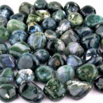 Moosachat Trommelsteine Ø ca. 28 – 40 mm Edelsteine Heilsteine bei Wunderstein24