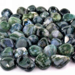 Moosachat Trommelsteine Ø ca. 28 – 40 mm Edelsteine Heilsteine bei Wunderstein24