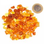 Natürlicher Baltischer Bernstein poliert Ø ca. 5 – 10 mm Edelsteine Heilsteine bei Wunderstein24