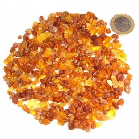 Natürlicher Baltischer Bernstein roh Ø ca. 5 – 10 mm Edelsteine Heilsteine bei Wunderstein24
