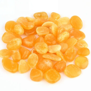 Orangencalcit Trommelsteine Ø ca. 30 – 45 mm Edelsteine Heilsteine bei Wunderstein24