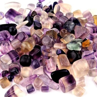 Fluorit Trommelsteine bunt Ø 10 – 25 mm Edelsteine Heilsteine bei Wunderstein24