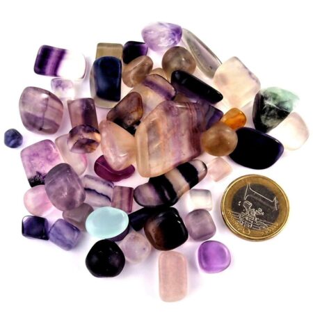 Fluorit Trommelsteine bunt Ø 10 – 25 mm Edelsteine Heilsteine bei Wunderstein24