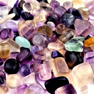 Fluorit Trommelsteine bunt Ø 10 – 25 mm Edelsteine Heilsteine bei Wunderstein24